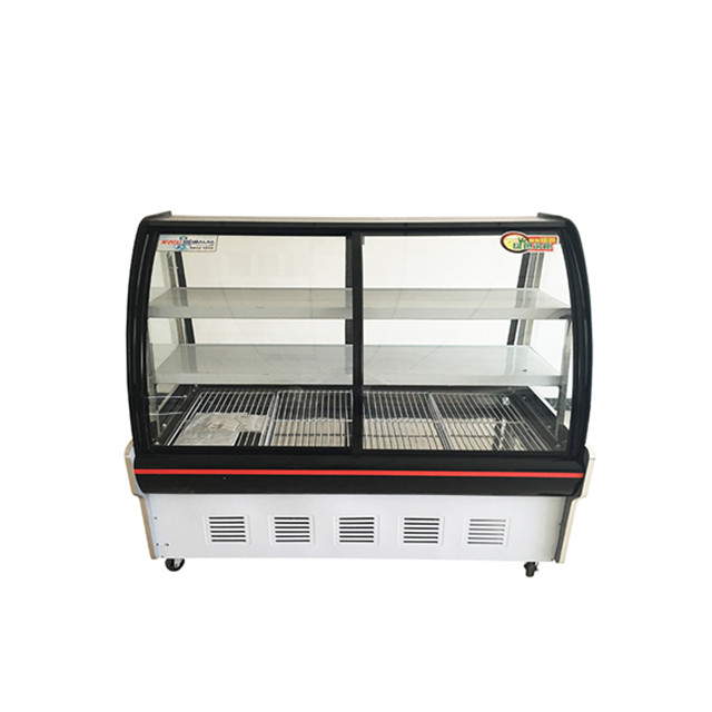 Deli Food Display Cooler Showcase con puerta de vidrio