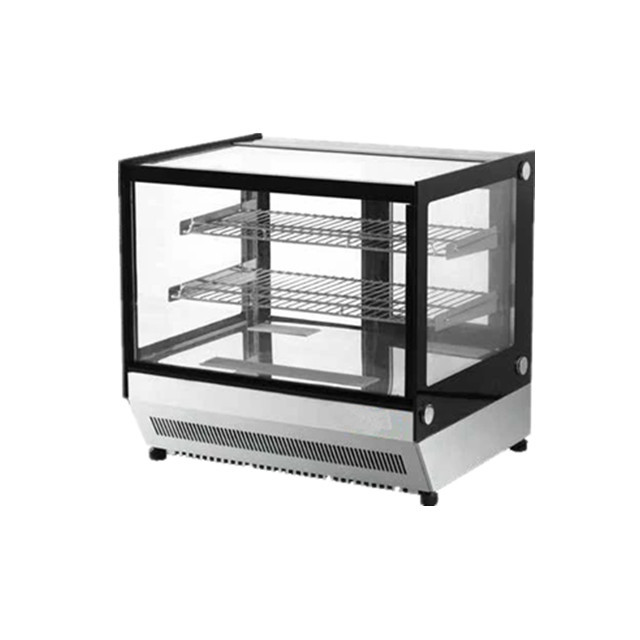 Escaparate de exhibici&oacute;n de postre de puerta de vidrio de mesa