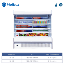 Enfriador multideck comercial Enfriadores de bebidas lácteas