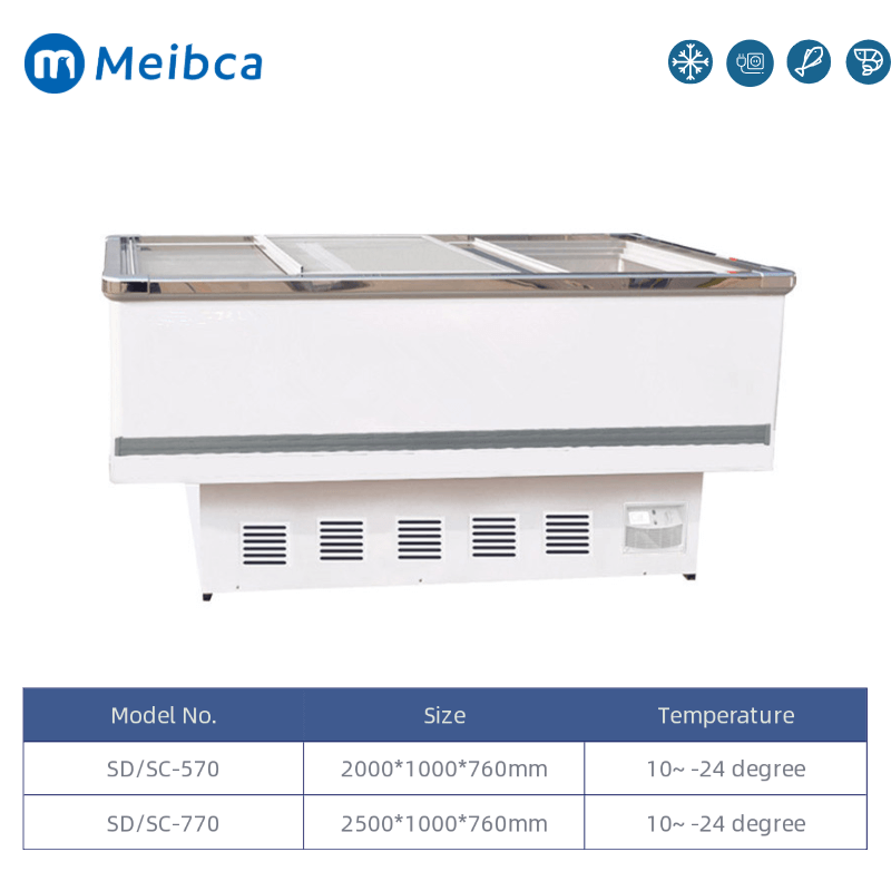 Venta caliente bajo precio escaparate de la isla de mariscos