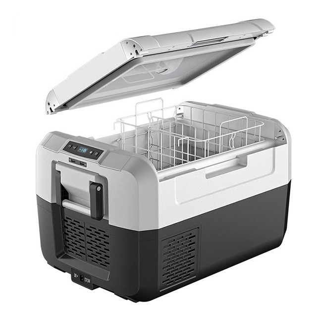 2021 NUEVO MODELO 12V o refrigerador de refrigerador de autos de 24V y congelador Camping con apariencia de moda