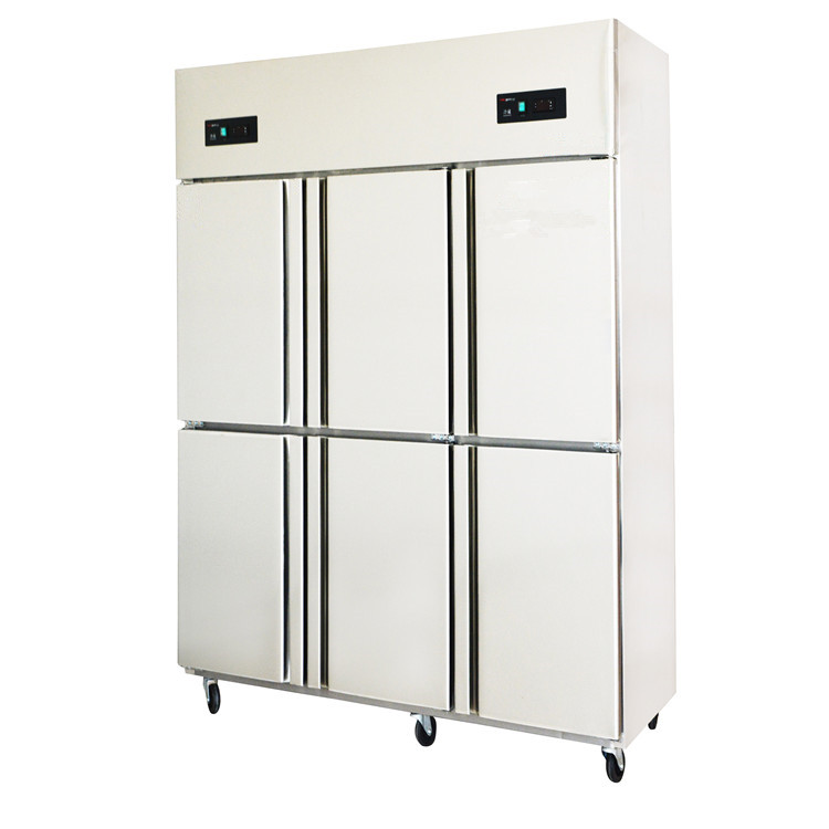 Goor de cristal del refrigerador vertical comercial de la exhibici&oacute;n de 6 puertas para la venta