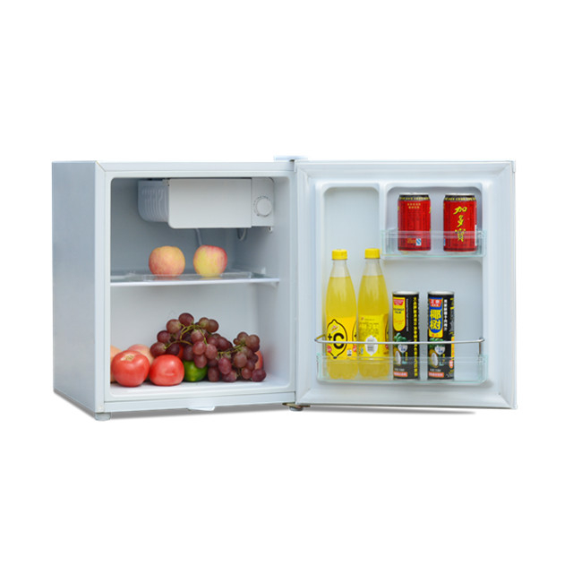 Mini refrigerador de barra de bebidas portátil de una sola puerta pequeña